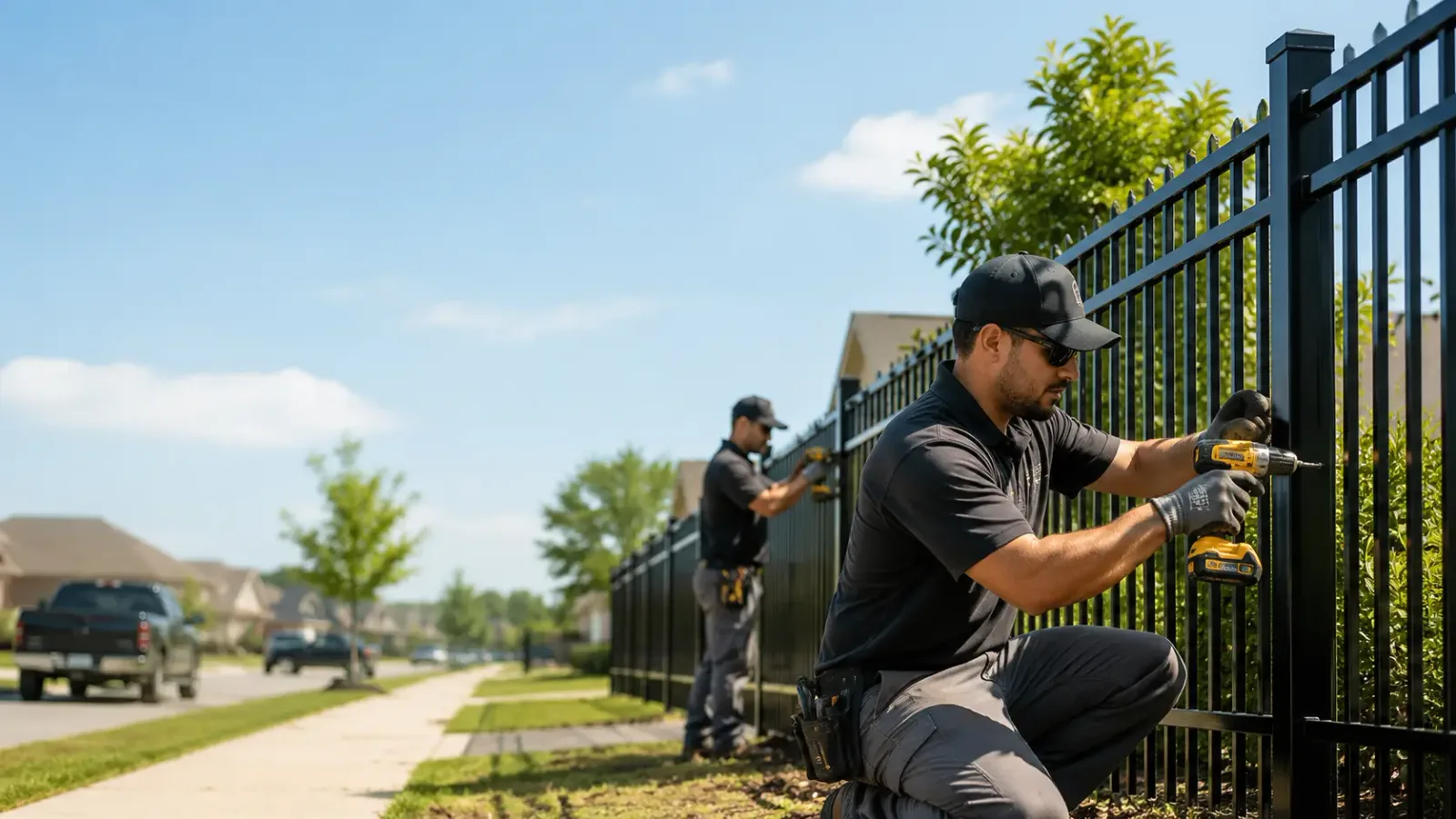 Metal Fence Installation in Brownsburg, IN
